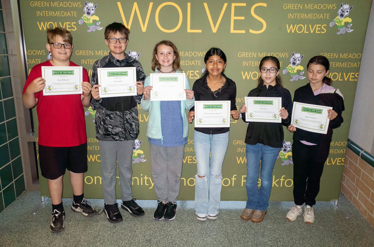 It’s our last group of Wolves of the Week! Congrats to these 5th graders for making great choices and improvements! Way to go! #hotdogexcellence
