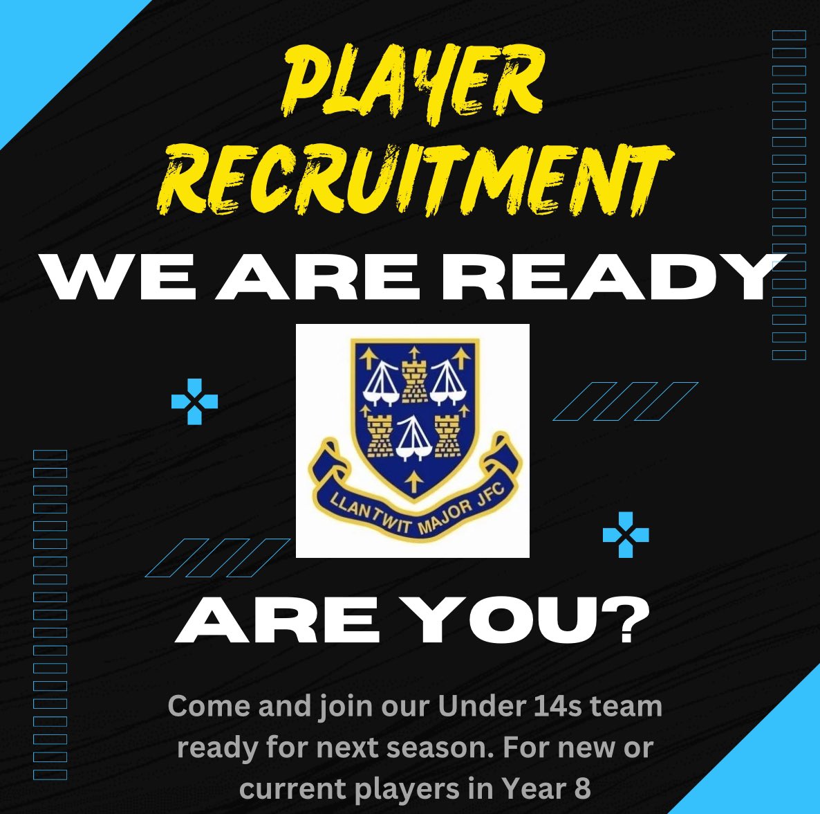 Llantwit Major Junior Football Club (@llantwitjfc) on Twitter photo Come and join our U14 team ready for next season. This is for students currently in Year 8. We want to hear from you. Message or fill in the enquiry form
forms.gle/whdGzJkcFMXfX2…
<a href="/LlantwitMajorSc/">LlantwitMajorSchool</a> <a href="/LlantwitPE/">LlantwitPE</a> <a href="/CowbridgeCS/">Cowbridge School</a> <a href="/WhitmoreHigh/">Whitmore High School</a> <a href="/WhitmoreHighPE/">Whitmore High PE</a> Come and join our U14 team ready for next season. This is for students currently in Year 8. We want to hear from you. Message or fill in the enquiry form
forms.gle/whdGzJkcFMXfX2…
<a href="/LlantwitMajorSc/">LlantwitMajorSchool</a> <a href="/LlantwitPE/">LlantwitPE</a> <a href="/CowbridgeCS/">Cowbridge School</a> <a href="/WhitmoreHigh/">Whitmore High School</a> <a href="/WhitmoreHighPE/">Whitmore High PE</a>