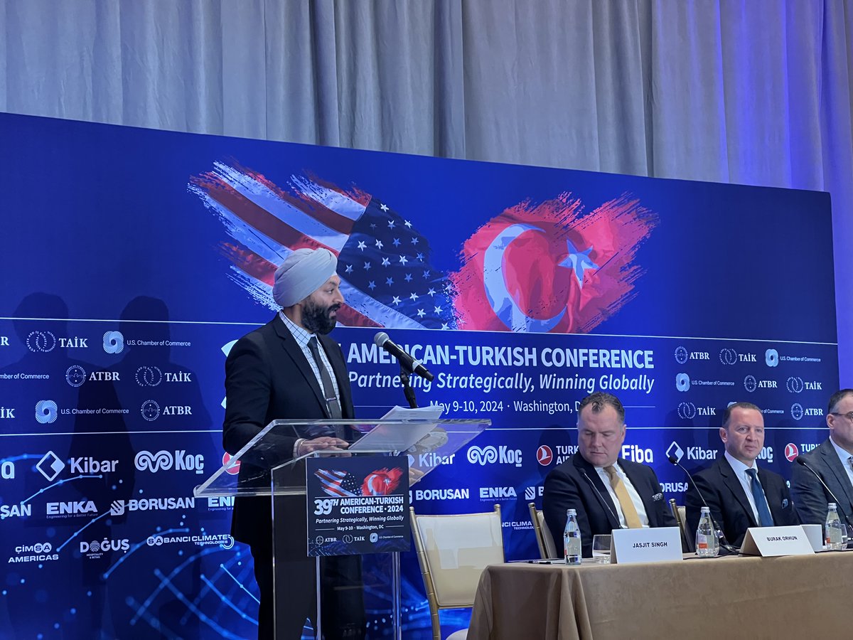 The American-Turkish Conference provides a venue for U.S. and Turkish government and business leaders to engage in commercial diplomacy. Executive Director Jasjit Singh spoke, reaffirming SelectUSA's commitment to assisting Turkish companies interested in U.S. expansion!