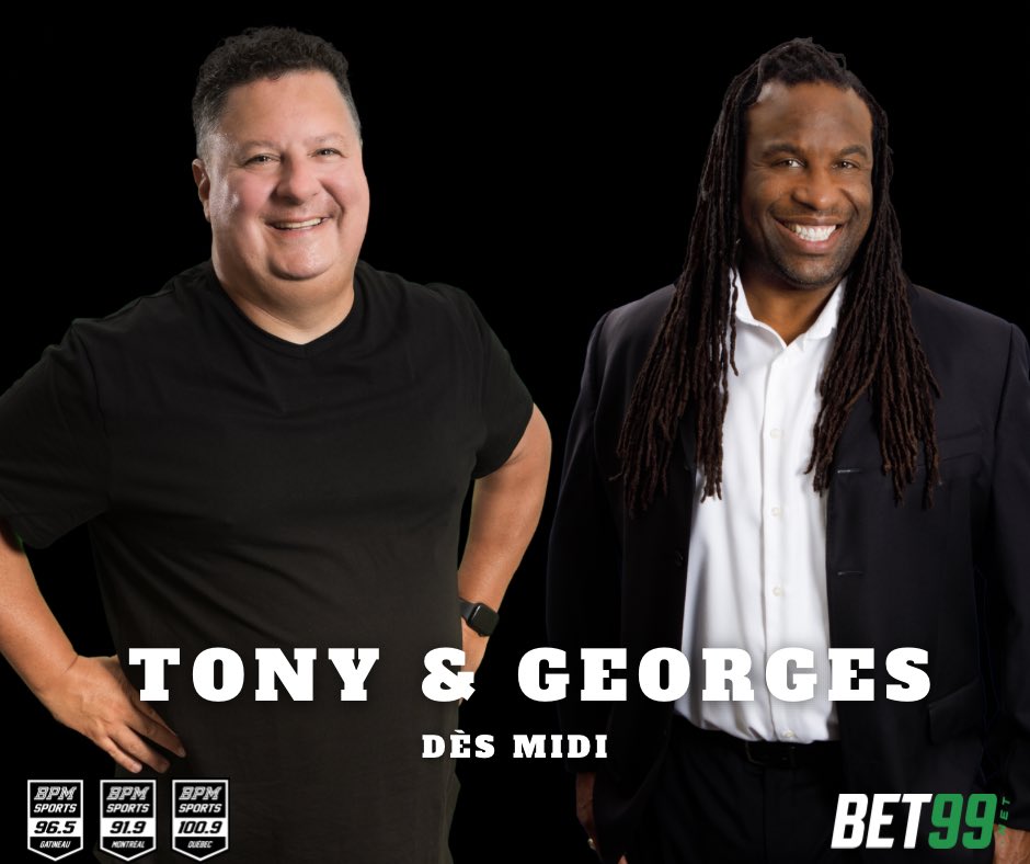 Tony sera de retour avec Georges pour cette édition de Laraque-Gonzalez, en l’absence de Gonzo. Dès midi. 🤩 @TonyMarinaro @GeorgesLaraque