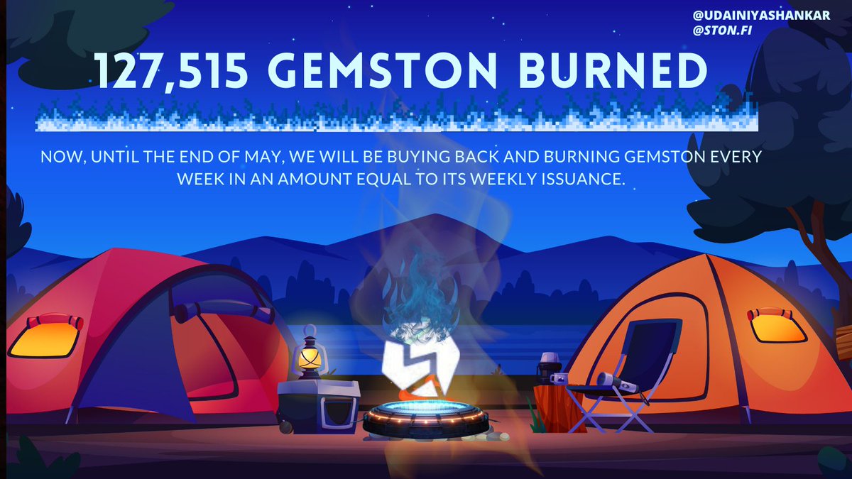 UdainiyaShankar's tweet image. Hello Stonifiers 🌀
@ston_fi 127,515 GEMSTON Burned 

 «Up to 10% for STON stakers» event significantly increased the GEMSTON #issuance, as it is distributed to participants' #wallets when staking and restaking $STON. In total, 127,515 GEMSTON were issued during the promotion.