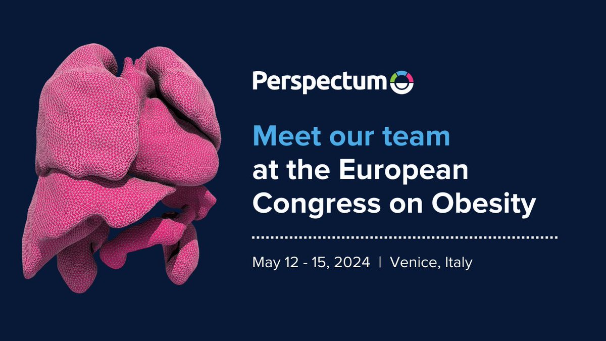We're excited for #ECO24! Meet the #Perspectum team to see how our imaging leads the way in identifying and monitoring multi-organ disease in clinical trials. Click the link to make an appointment. #obesityresearch #advancedimaging