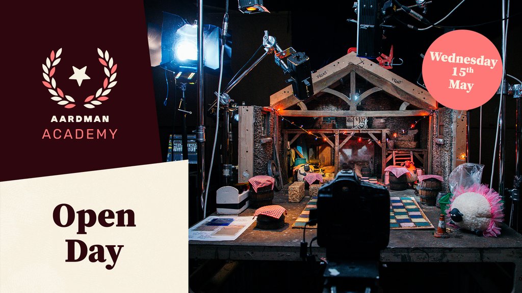 Discover more about the Aardman Academy's in-person courses at our online open day on Wednesday 15th May at 7pm BST. The event will cover: ⭐ In-Studio Stop Motion ⭐ Stop Motion Professional Register here: aard.mn/4adOicl