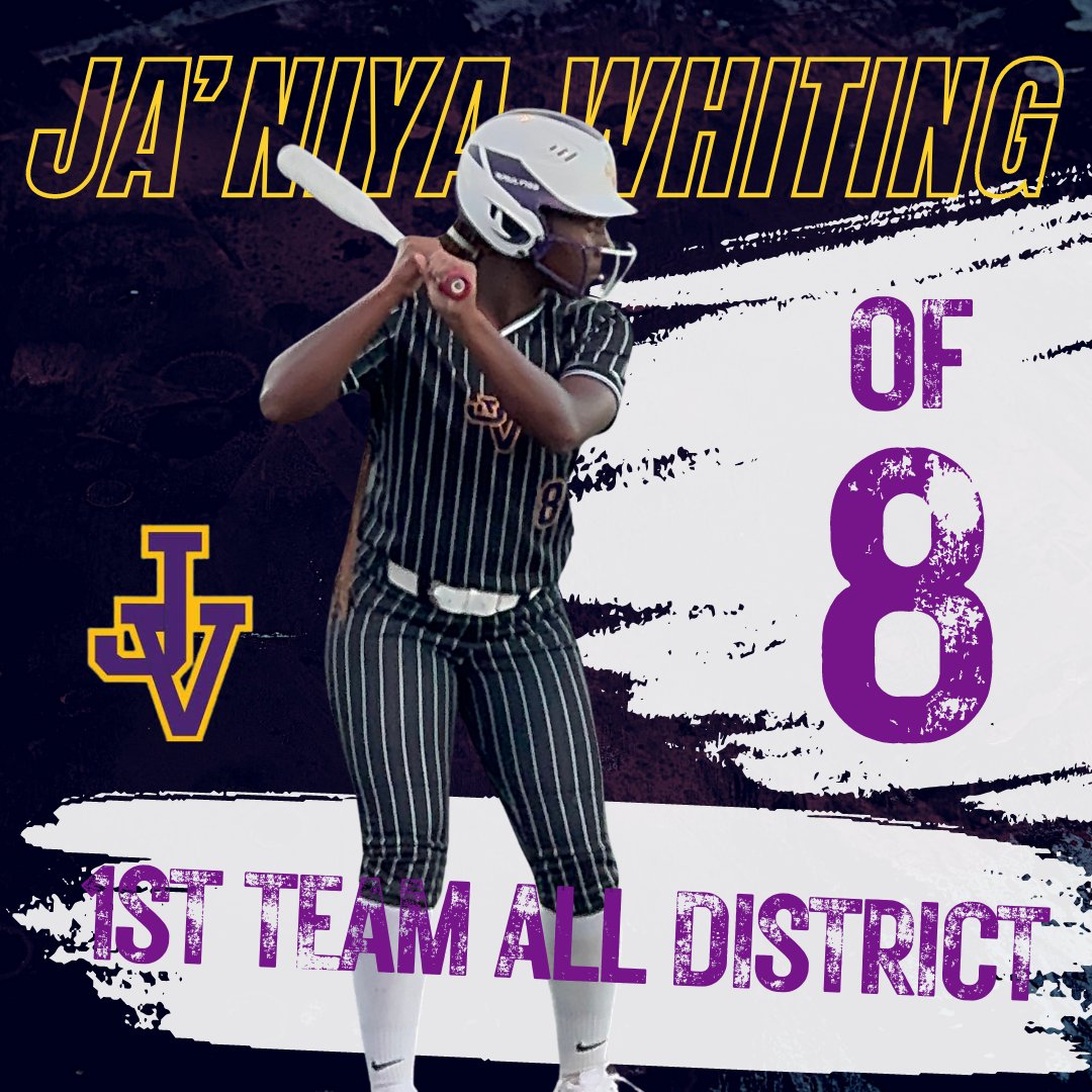 Congratulations to Soph. OF @JaNiyaWhiting26 on receiving District 17-6A 1st Team All-District.