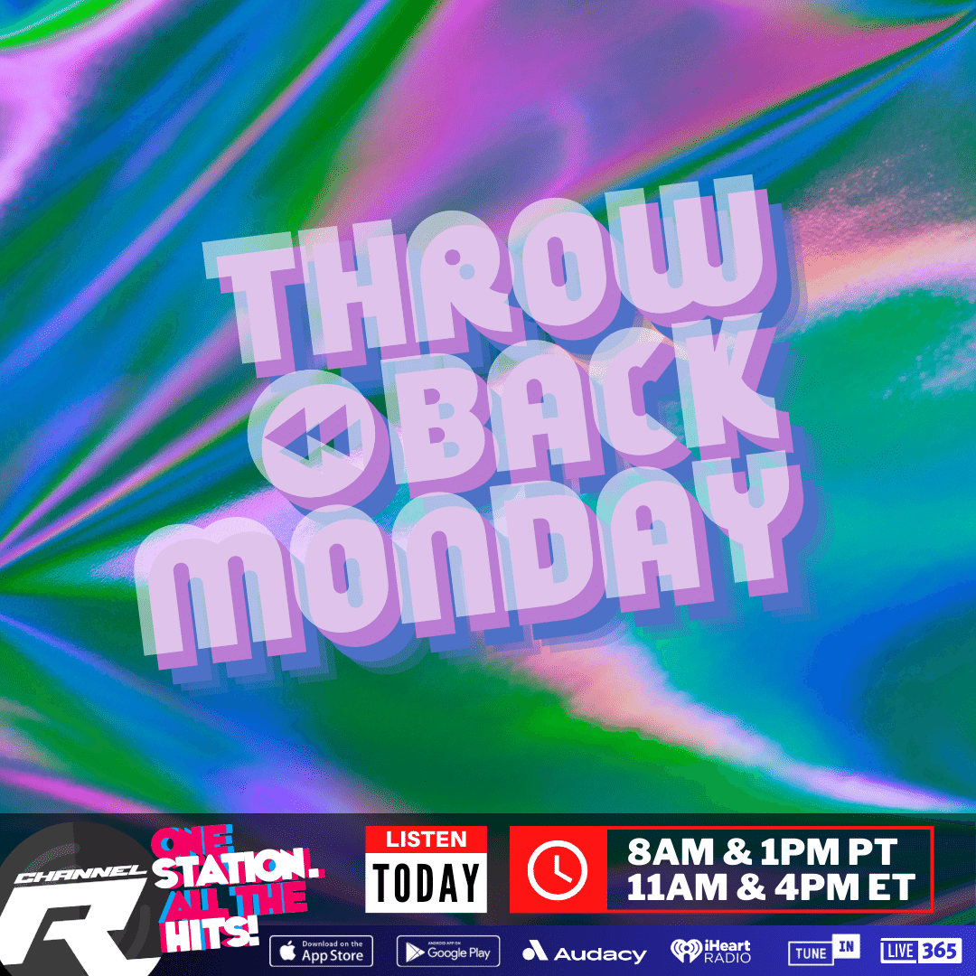 Mondays suck! So we're throwing it back with a classic #throwback NEXT and again at 1pm PT/4pm ET on Channel R. Listen now our website or Radio App: channelrradio.com/go