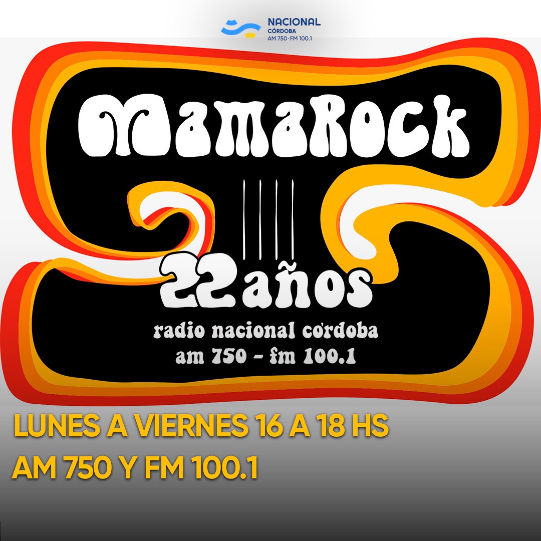 🤘 MAMÁ ROCK🤘 22 años 🤘 X Nacional Córdoba📻
🎙️Lucas Fernández y German Hidalgo 🎙️

🎚️🎛️Controles: <a href="/clarialb/">Clarísima</a>

📻AM 750 - FM 100.1
🖥️onx.la/0c104
📱Descarga la APP onx.la/9b549