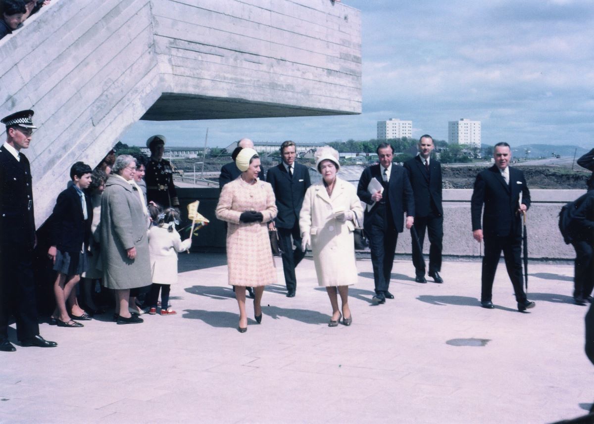 #OnThisDay in 1967, Princess Margaret, accompanied by Lord Snowdon, visited Cumbernauld and opened Phase I of the Town Centre.