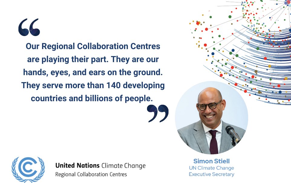 Last year, the world's six Regional Collaboration Centres: ✅ Helped organize Regional Climate Weeks which brought together more than 25,000 stakeholders This year, they will: ✅ Help governments design the next round of national climate action plans 👉 bit.ly/3wnwuO9