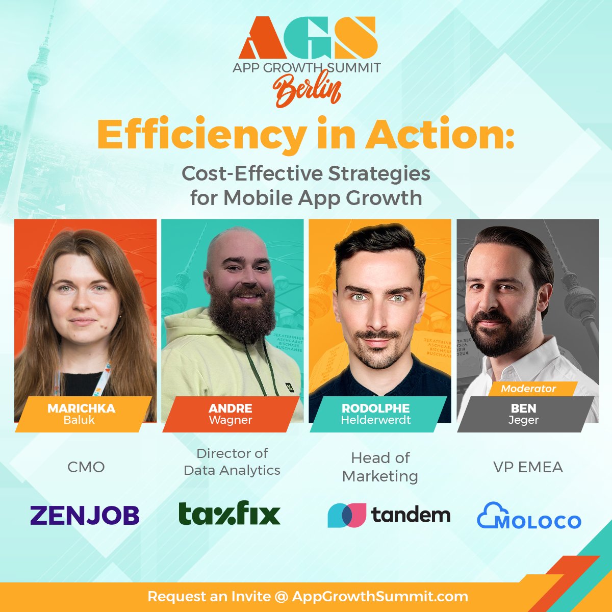 Moloco is heading to Germany to sponsor AGS Berlin! 🇩🇪 Our very own Ben Jeger will be moderating a panel titled, "Efficiency in Action: Cost-Effective Strategies for Mobile App Growth" on the main stage at 2pm, on May 16! 📱💡 

Looking forward to seeing you!

#AGSBerlin