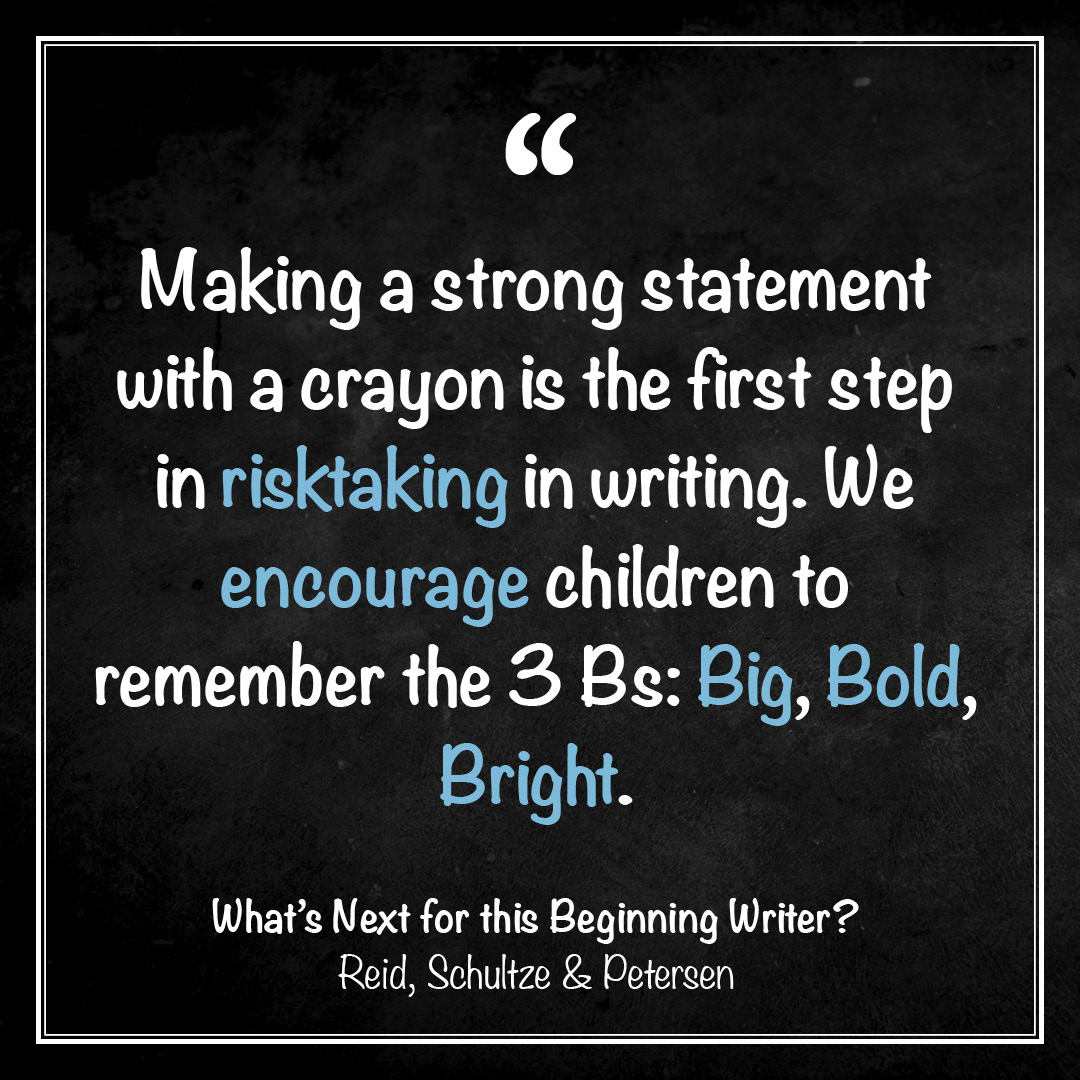 QOTW — What’s Next for This Beginning Writer?
“Making a strong statement with a crayon is the first step in risktaking in writing. We encourage children to remember the 3 Bs: Big, Bold, Bright.” — bit.ly/3V0bcj3

#QOTW #BOTM #edchat #profdev #teaching #edutwitter
