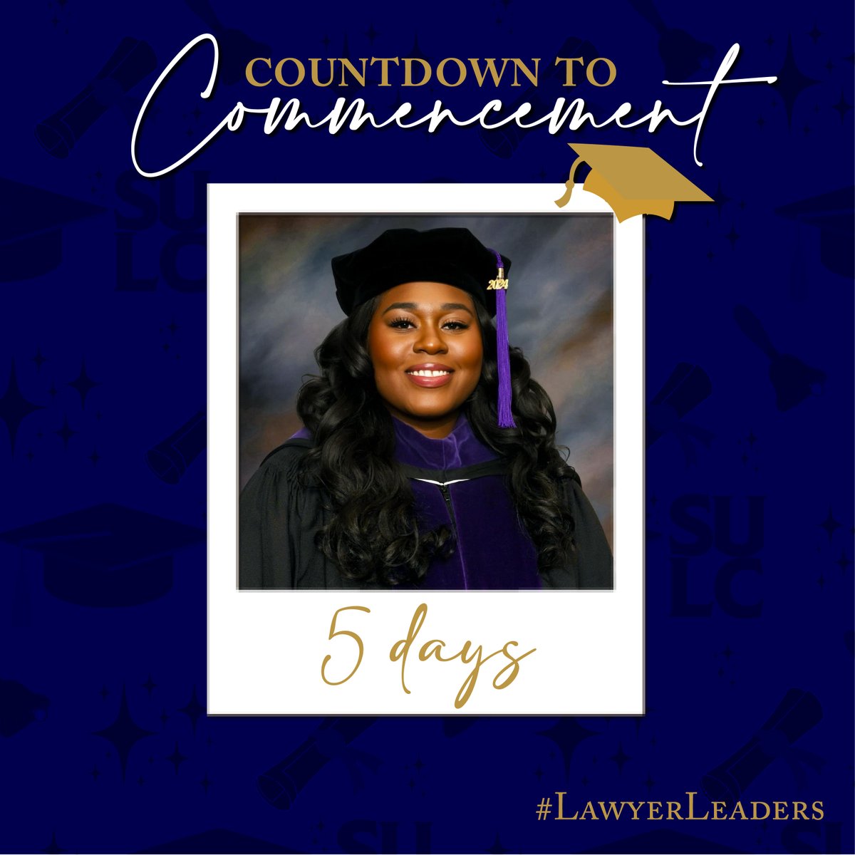 Can you feel the excitement in the air? Graduation day is just around the corner, and we're ready to celebrate the incredible achievements of our graduating class! #SULC #lawschoolgrad #LawyerLeaders