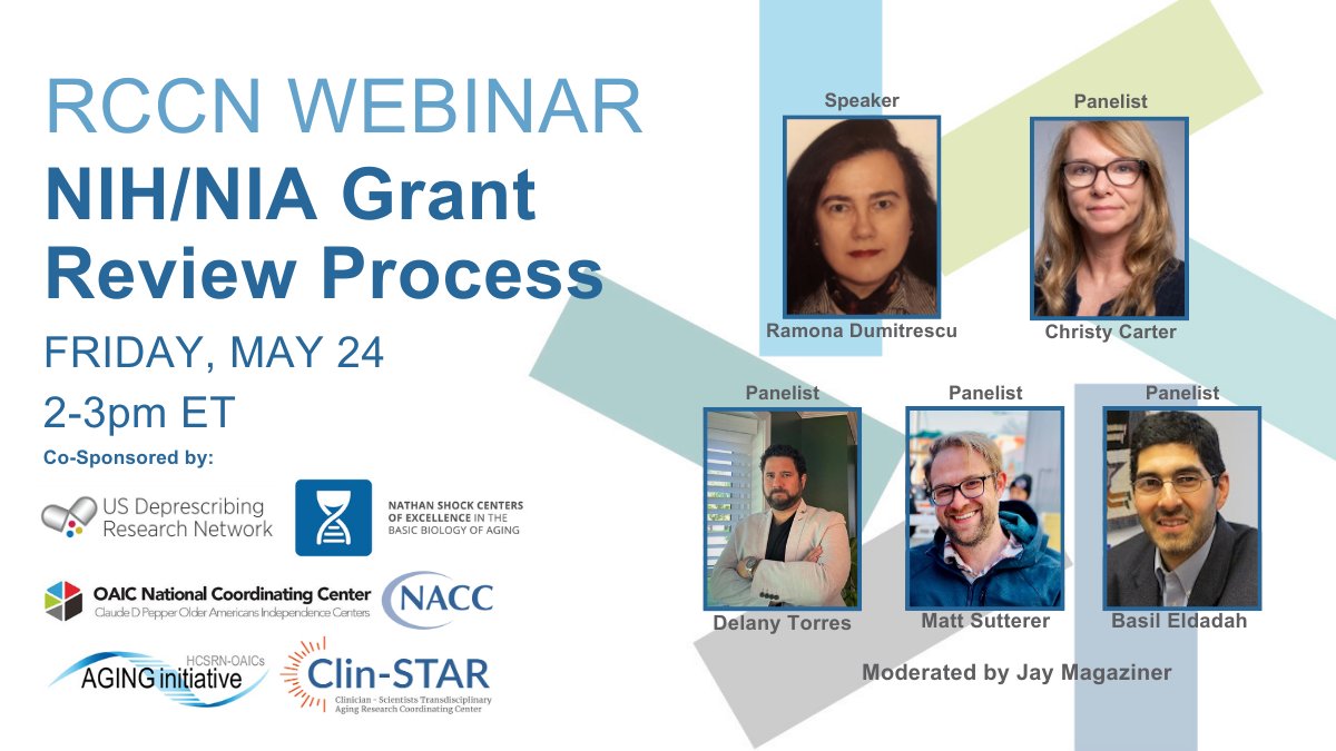 Upcoming Webinar! 'NIH/NIA Grant Review Process' will discuss the #KAward review process, including an overview of peer review and information on how grants are scored. Register here: bit.ly/3wxxgIe