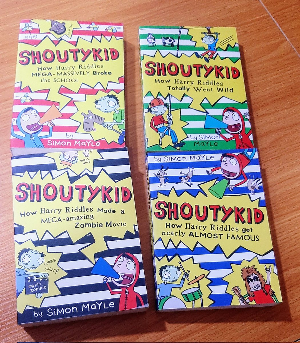 Shouty kid series

How Harry riddles mega massively broke the school
How Harry riddles made a mega amazing zombie movie
How Harry riddles get nearly almost famous
How Harry riddles totally went wild

#vogandwodbookstore
#bookstoresinlagos
#shoutykidseries
#readlearnknowgo