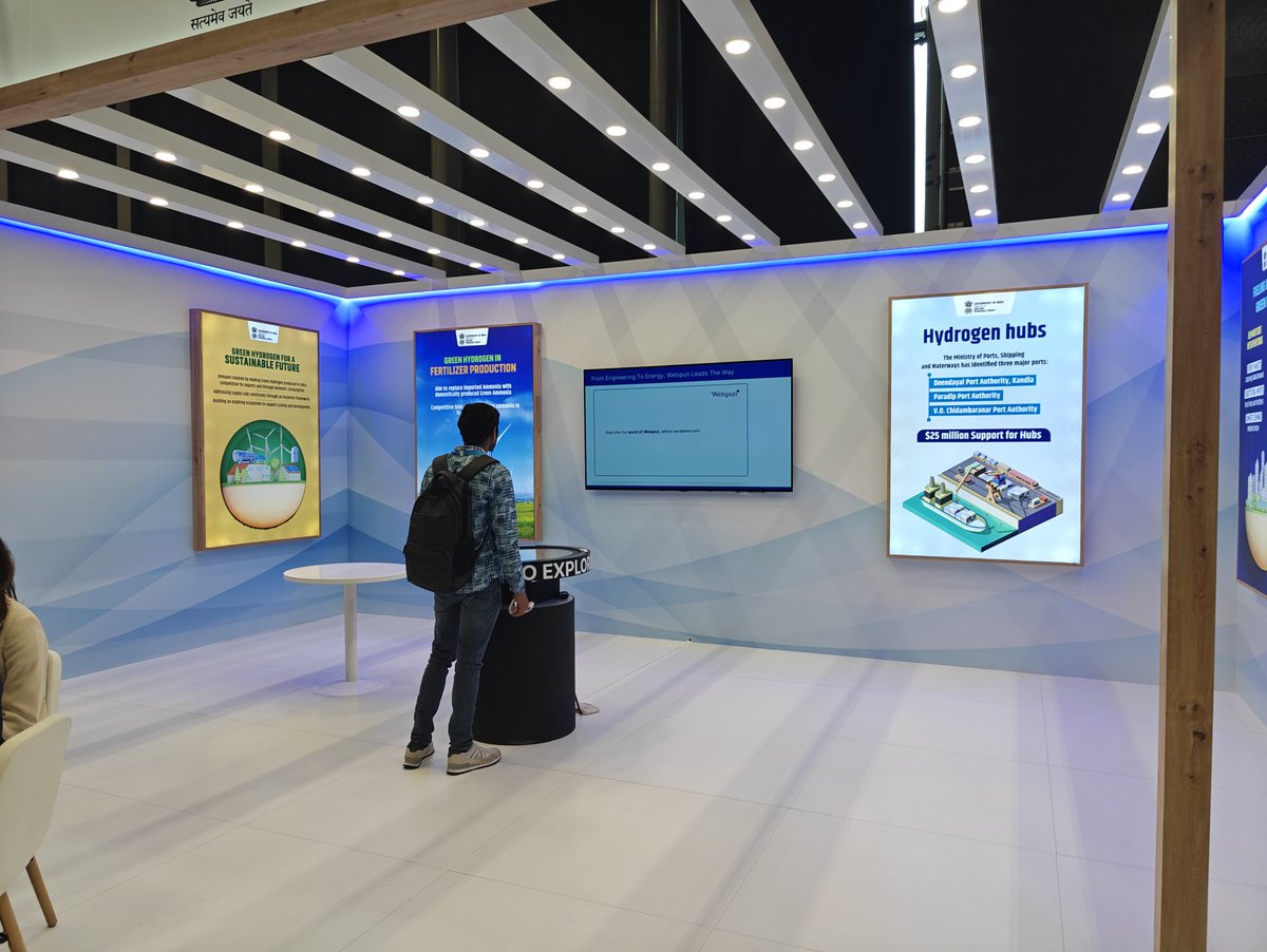 Excited to be at the Indian Pavilion representing India Pavillion from Magictap! We've designed, build, and use technology to showcase innovation at Hydrogen Summit in Rotterdam Netherlands #Magictap #IndianPavilion #TechInnovation #IndiaWHS2024