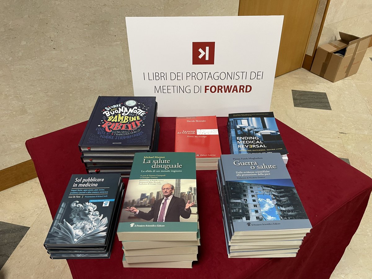 Domani a #4words24 alcuni dei protagonisti del meeting firmeranno le loro copie: vi aspettano @MichaelMarmot, @PirousFateh, @Tecnoetica, @adamcifu, @francescavallo e @lucadf !