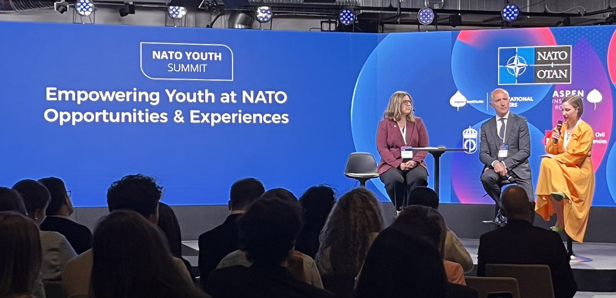 William & Mary Global Innovation Challenge (WMGIC) (@wmgic) on Twitter photo Great information on how young people can work for <a href="/NATO/">NATO</a> from Assistant Secretary General <a href="/carlusbo/">carlo m borghini</a>, <a href="/AndradaTudorie/">Ioana Andrada</a>, and Hanna Westland-Fager. Tune in to the #NATOYouthSummit to learn how to get involved!
#NATO #NATOYouthSummit #WilliamandMary #WMDemocracy Great information on how young people can work for <a href="/NATO/">NATO</a> from Assistant Secretary General <a href="/carlusbo/">carlo m borghini</a>, <a href="/AndradaTudorie/">Ioana Andrada</a>, and Hanna Westland-Fager. Tune in to the #NATOYouthSummit to learn how to get involved!
#NATO #NATOYouthSummit #WilliamandMary #WMDemocracy