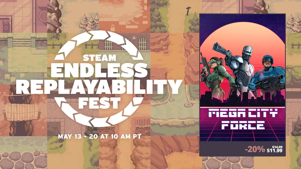 Attention, agents!

In celebration of our participation in Steam’s Endless Replayability Fest, we’re announcing a sale 20% OFF starting today and ending on May 20th! 🏷️

Buy Now 📰 ravenage.ink/3Ehrxqh

#Steam | #roguelike | #indiegame | #gamedev