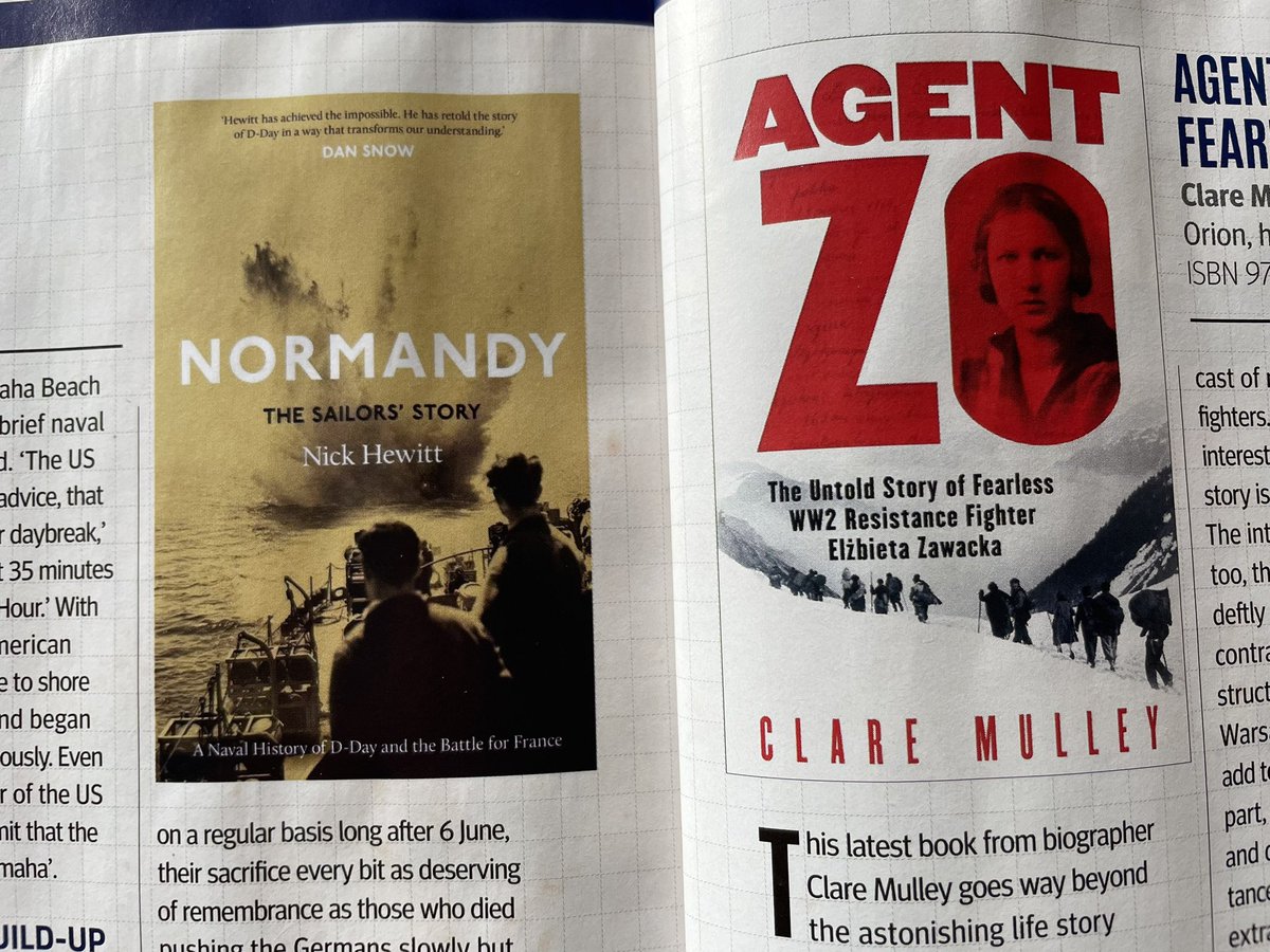 Very chuffed to be reviewed side-by-side with @claremulley in this month's @MilHistMag