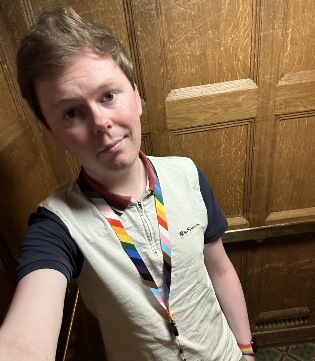Never knew me wearing this lanyard was ‘political activism’, I just call it being proud of who I am. But this just makes me even more determined to wear it now and show that everyone in the LGBTQIA+ family is welcome and respected here in Parliament! 🩷❤️🧡💛💚🩵💙💜🖤🩶🤍🤎