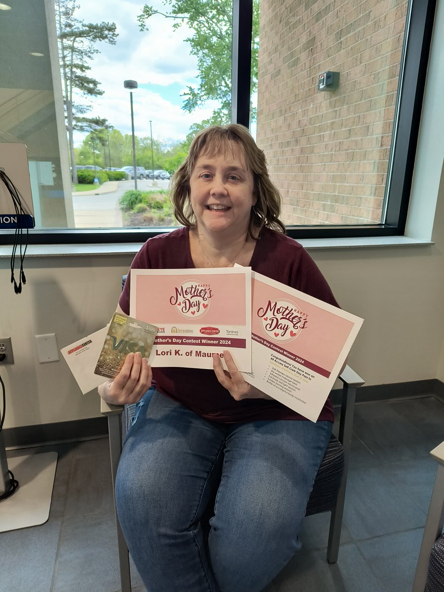 BCAN (@bcanarts) on Twitter photo ๐๐ข๐ก๐๐ฅ๐๐ง๐จ๐๐๐ง๐๐ข๐ก๐ฆ!ย ๐
Our Mother Day Prize Pack Winner is Lori K. from Maumee!
Sponsored by: <a href="/applcenter321/">Appliance Center</a>, <a href="/tanlines419/">Tanlines wellness sun & spa</a>, Firenation Glass Studio & Gallery. ๐๐ข๐ก๐๐ฅ๐๐ง๐จ๐๐๐ง๐๐ข๐ก๐ฆ!ย ๐
Our Mother Day Prize Pack Winner is Lori K. from Maumee!
Sponsored by: <a href="/applcenter321/">Appliance Center</a>, <a href="/tanlines419/">Tanlines wellness sun & spa</a>, Firenation Glass Studio & Gallery.