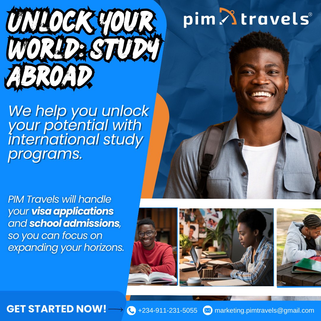 Hit the books, not the stress!  PIM Travels simplifies your study abroad journey.  Focus on learning, we'll handle the rest. #pimtravels

 #visaexperts  #visatips #visathailand #visatocanada #visatravel #visauk #visauae #visausa #visaupdate #visaupdates