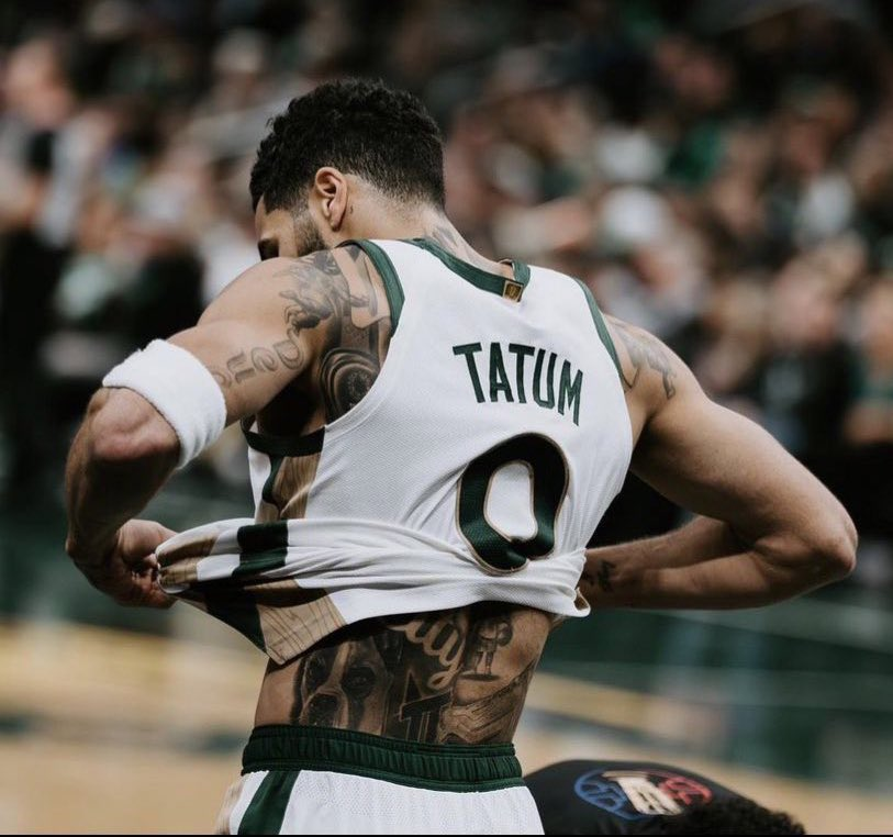 Players with the most playoff points among the remaining field: 1. Jayson Tatum 2. Al Horford 3. Nikola Jokic 4. Jaylen Brown 5. Jamal Murray Greatness.