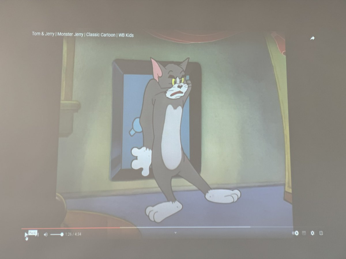 miss_dodwell's tweet photo. P6 were exploring sound clips of short movies/cartoons & using this to predict the story line. They discussed the impact particular instruments, tempo of music & sound effects had on their predictions. Tom & Jerry seemed to be a favourite 🐈🐭🎶🎬 #FilmLiteracy @StMonicaMilton https://t.co/9HXaCXd54T