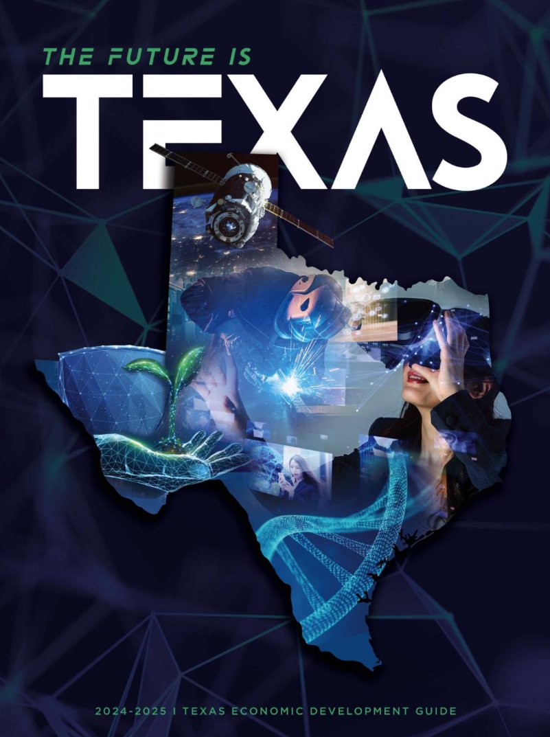 The new 2024-2025 Texas #EconomicDevelopment Guide is here! Read more about how Texas is THE FUTURE of business! And check out interviews with <a href="/GovAbbott/">Greg Abbott</a> and EDT Executive Director <a href="/adrianarcruz/">Adriana Cruz</a> &gt;&gt; bit.ly/4akiceM