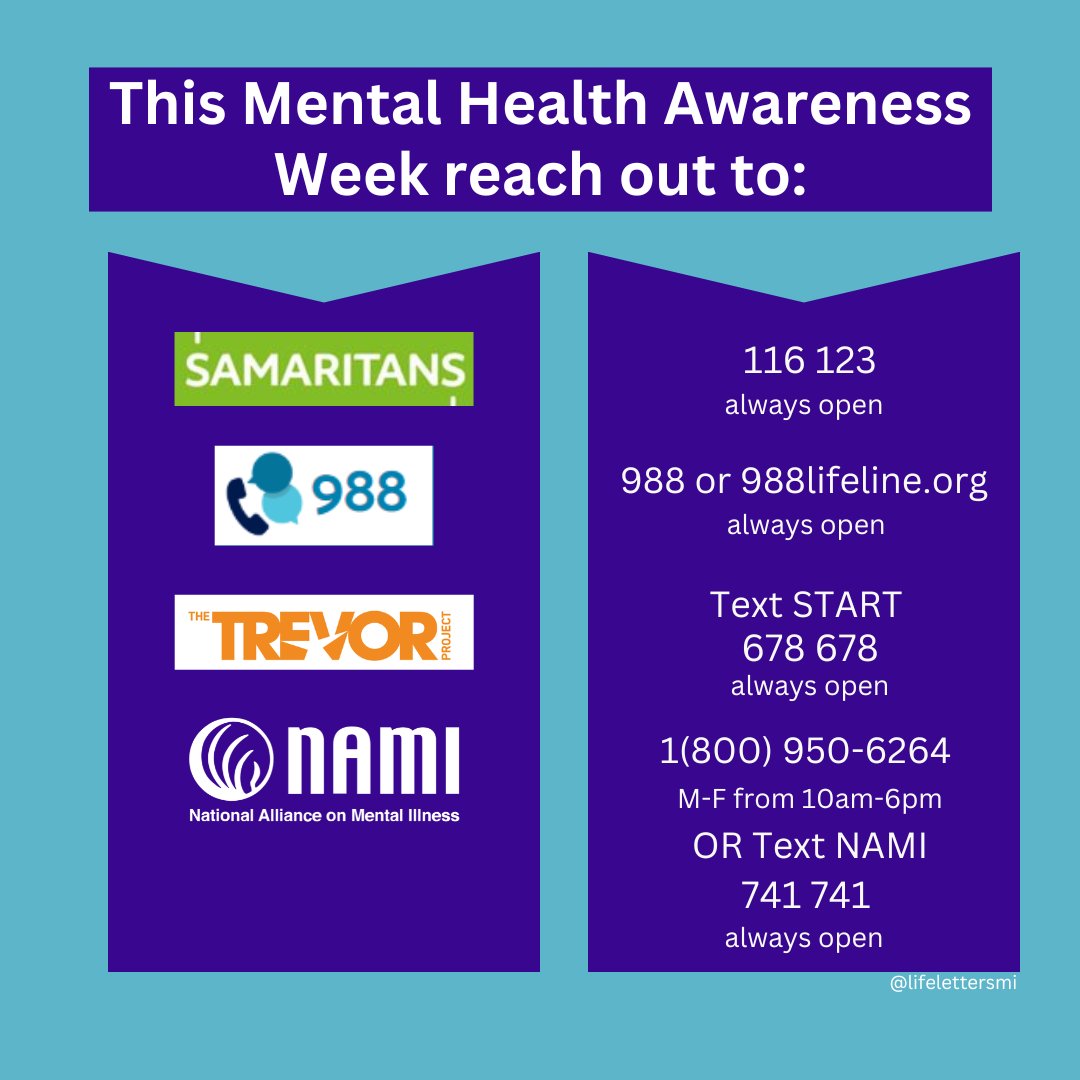 This #MentalHealthAwarenessWeek reach out for help. It's ok not to be ok! 
#MentalHealthAwarenessMonth #MentalHealthMatters #mentalhealthhelp