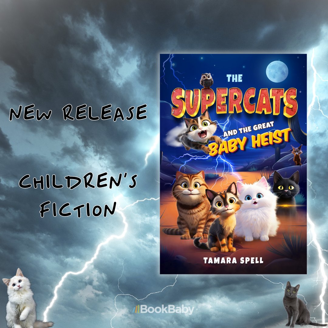 Superpowered Hazel and her feline friends attempt to rescue their humans' baby! --> store.bookbaby.com/book/the-super… #NewRelease #SupportIndieAuthors #ChildrensBooks #supercats
