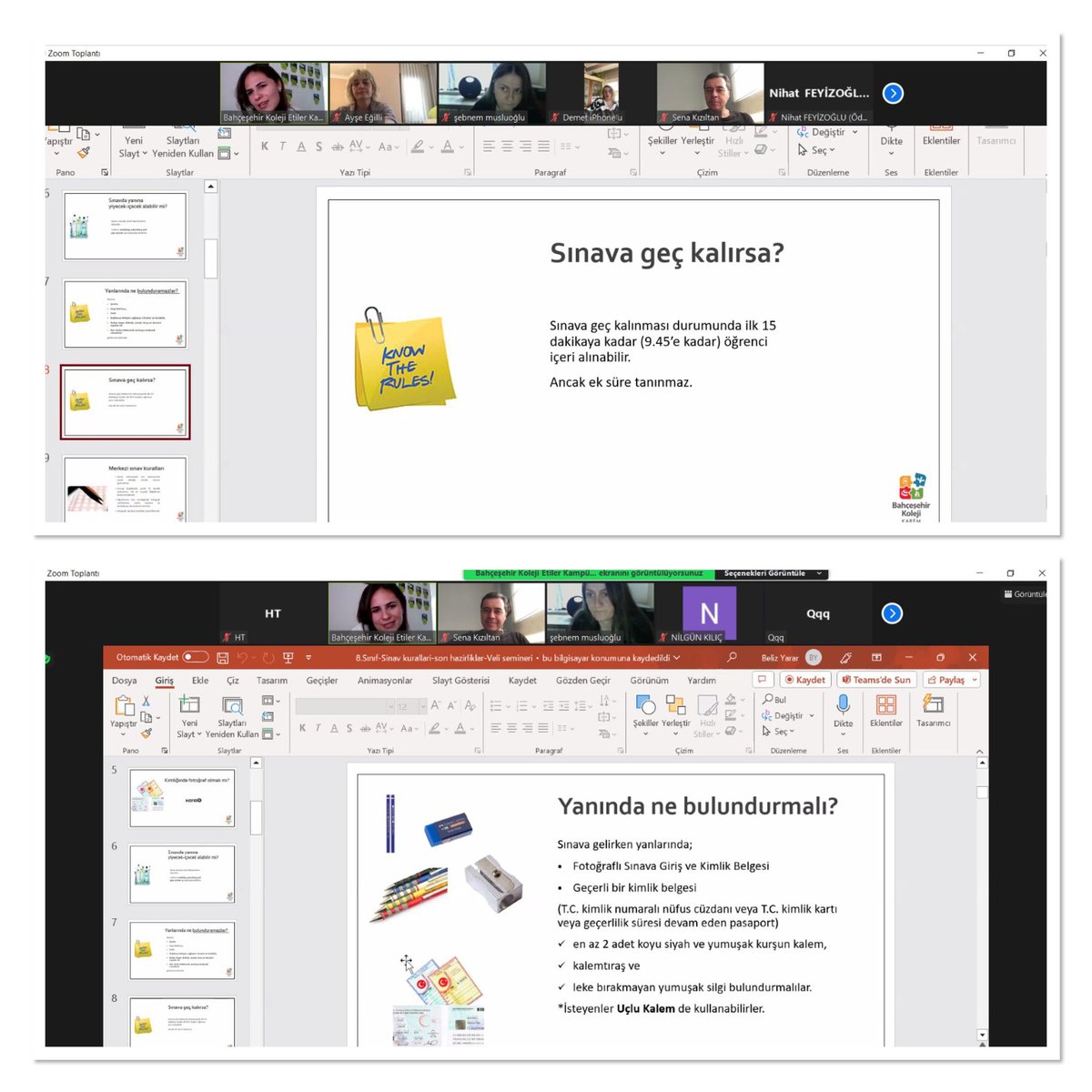 8.Sınıf velilerimizle "LGS Sınav Kuralları ve Son Hazırlıklar" adlı sunumumuzu gerçekleştirdik. Sınava az bir zaman kala neler yapılması gerektiği ile ilgili önerilerde bulunduk 🩵❤️💪🏻