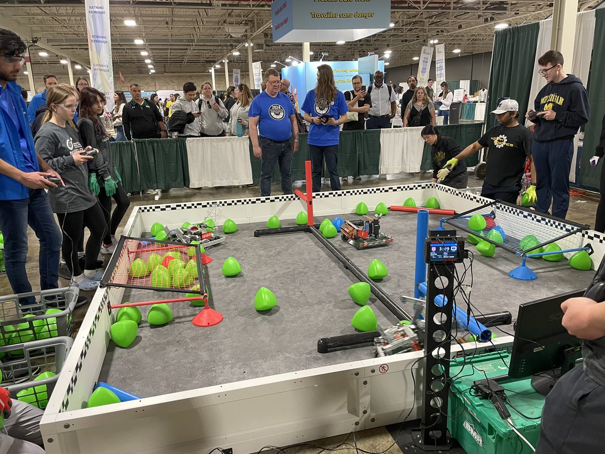 Last Monday, we embarked on a two day #VEXIQ and #VEXRobotics competition for elementary, middle and high school students featuring over 50 teams @skillsontario. Congrats to all competitors! It was a #STEM fun filled couple of days. DM to learn more. #skillsontario #omgrobots