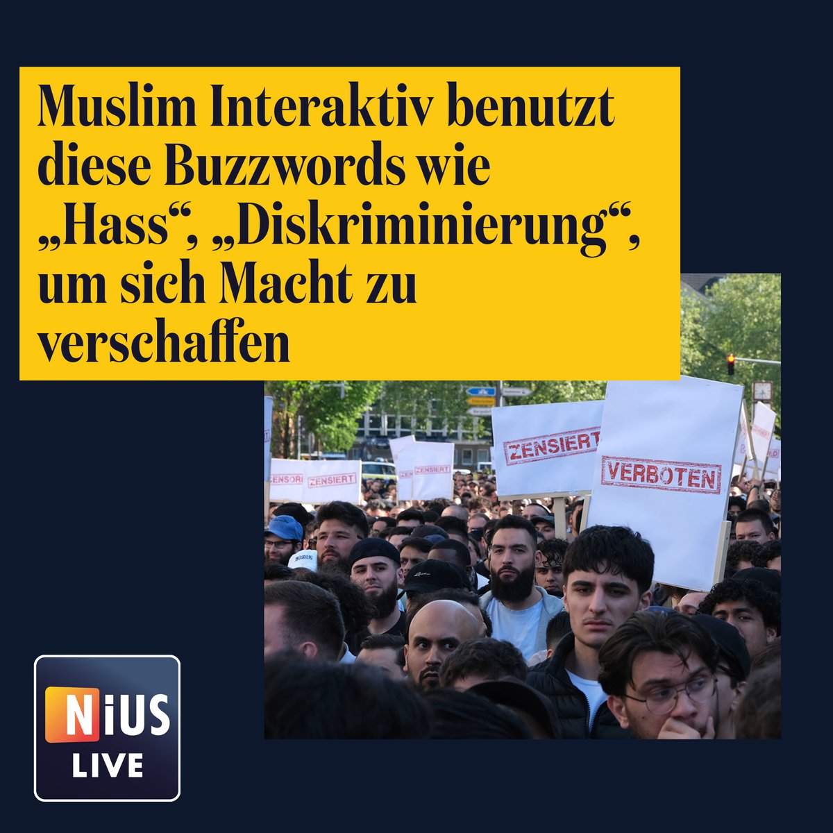 Muslim Interaktiv benutzt diese Buzzwords wie „Hass“, „Diskriminierung“, um sich Macht zu verschaffen