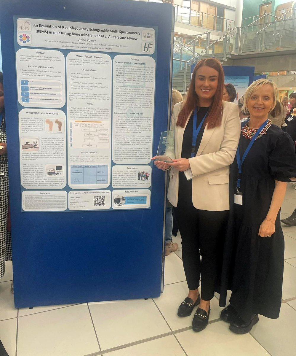 🌟Congratulations to @AnnePower_ who won Best Poster today at the NMPDU South East / SETU Inaugural Nursing and Midwifery Research and Evidence Based Practice Symposium! Congratulations Anne! 🎉