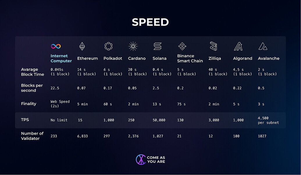 $ICP's speed outshines every other blockchain ⚡️

Surpassing the competition by a significant margin 🦙