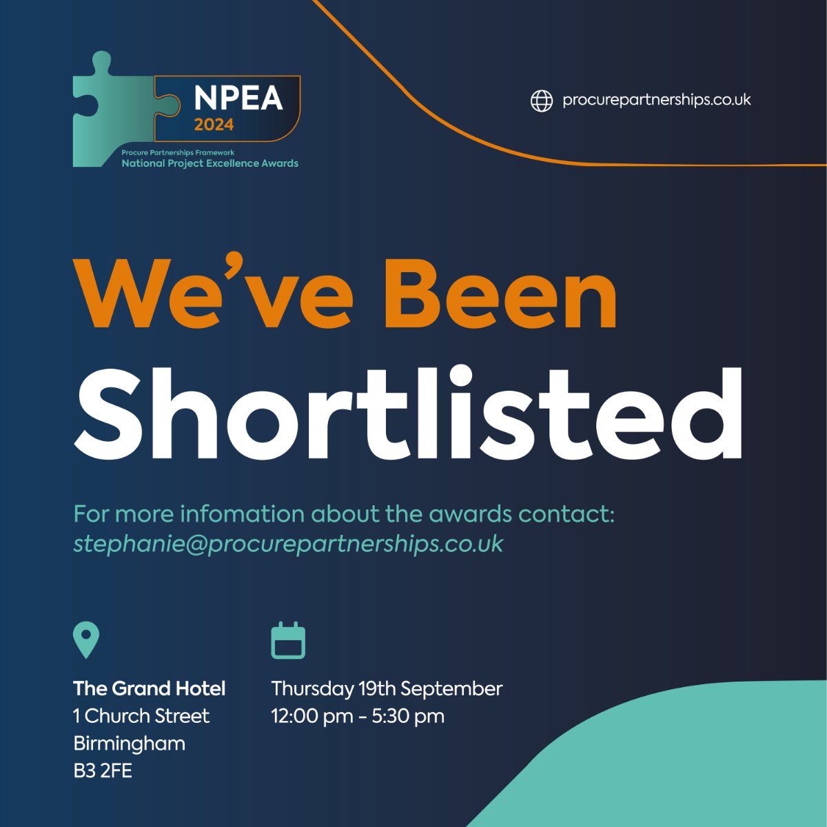 🎉We made the @ProcurePF, Project Excellence shortlist!

Congratulations to the @Tilbury_douglas Durham Custody Suite team and all the finalists!

See who's made the shortlist over @ProcurePF's LinkedIn.
#TilburyDouglas #Construction #Awards #NPEA2024