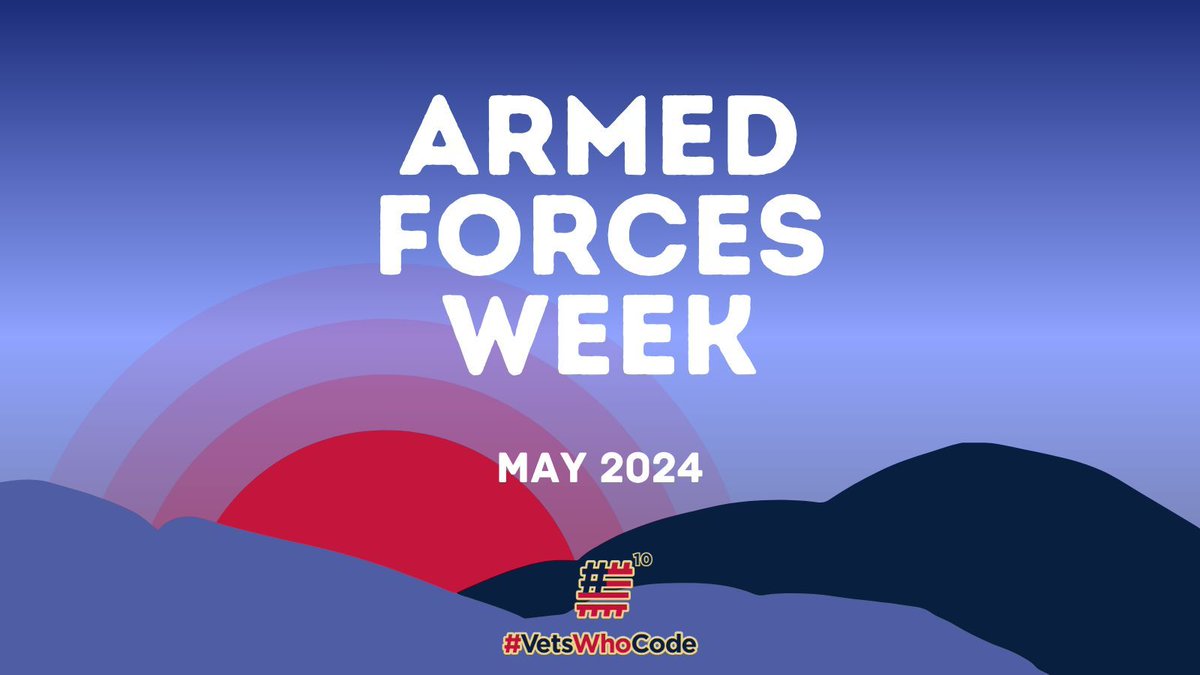 Celebrating #ArmedForcesWeek and our #VetsWhoCode anniversary! 🎉 It's no coincidence our paths align—supporting our veterans in tech aligns perfectly with honoring their service. Here's to empowering more heroes with code! 🚀🇺🇸 #VeteransInTech