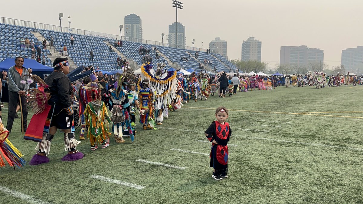 Hundreds of dancers, drummers, and singers filled Clarke Stadium on May 11th as the Ben Calf Robe Traditional Pow Wow celebrated its 40th year. -- #yeg #yegdt #Indigenous #Treaty6 #powwow #dancing #drumming #singing #bcrpowwow #edmonton #regalia #photojournalism #yegphotographer