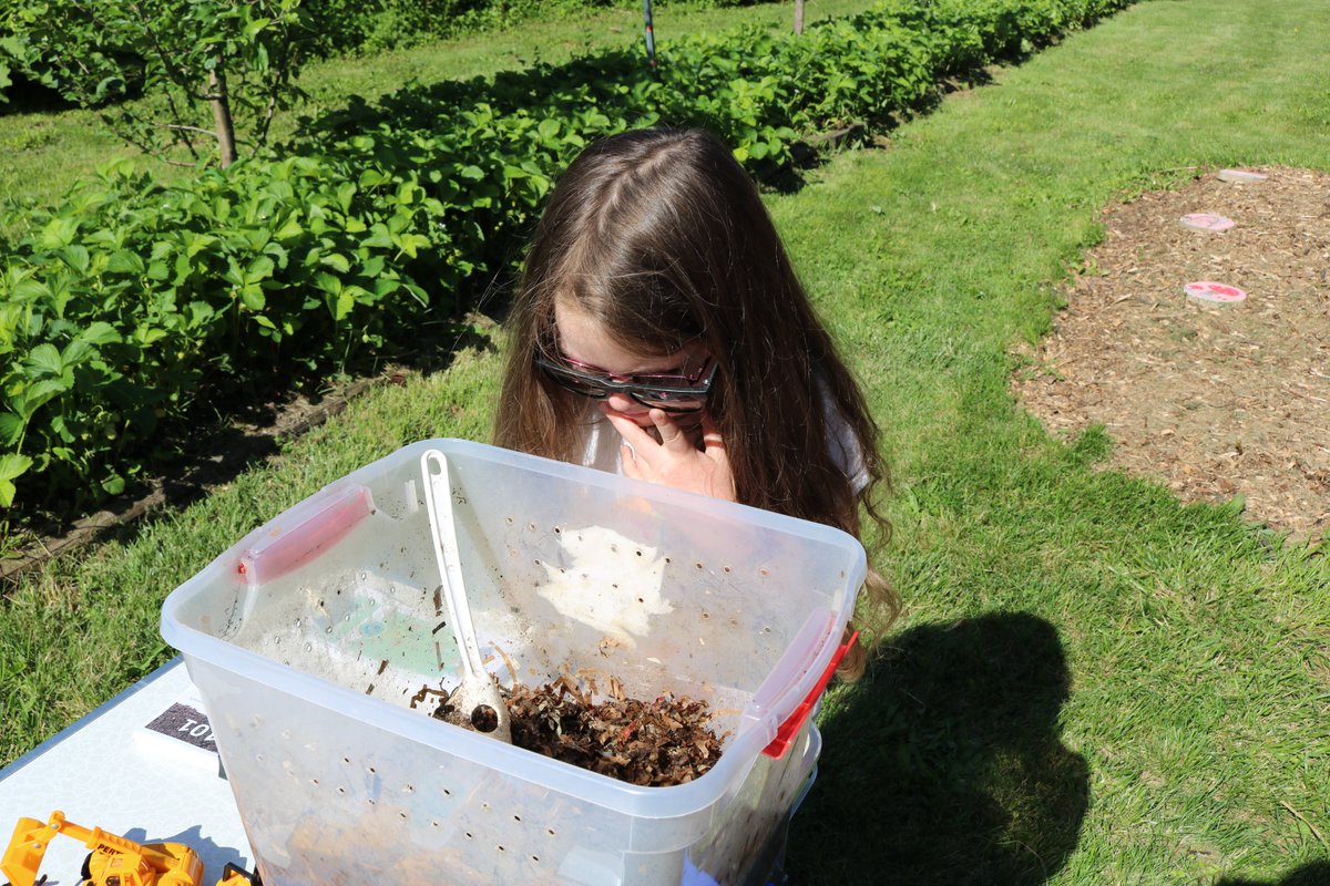 We had a fantastic time at Enos Park Neighborhood Garden over the weekend! @ILEPA and @IDPH staff tested soil samples for lead, and shared tips on composting and vermicomposting! Shoutout to the brave souls who got up and close with our worms! 🪱