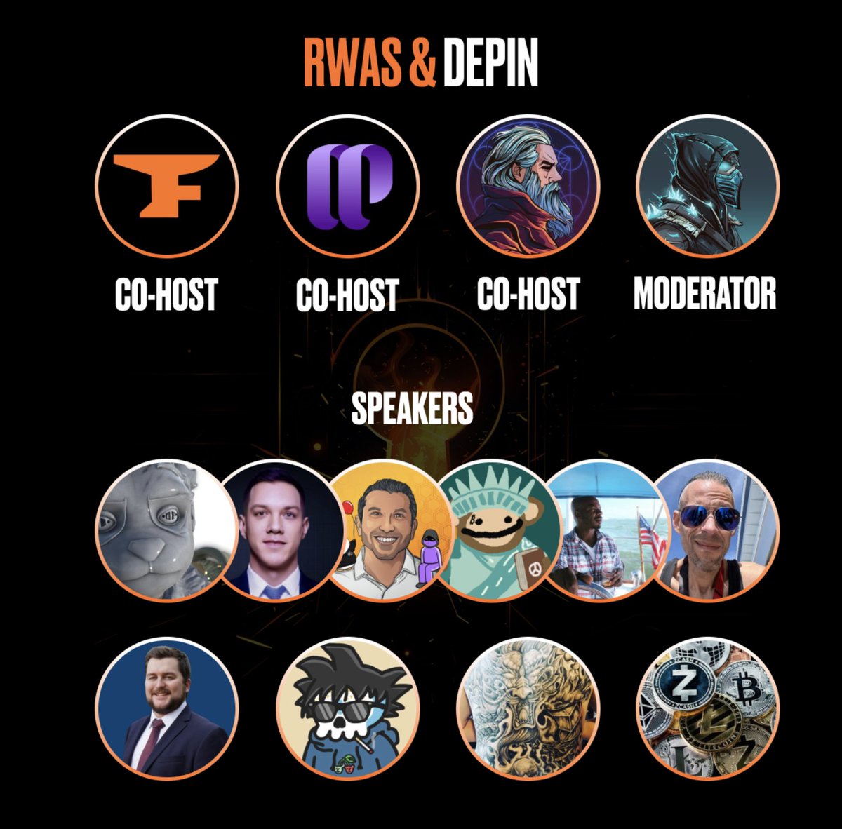 The Forge (@theforgedefi) on Twitter photo ⚒️ RWAs and DePIN ⚒️
Tomorrow's space is absolutely STACKED with high value guests, clang around and find out 🔥
Co-hosted by: <a href="/MPMLabs_xyz/">MPMLabs</a> & <a href="/Doc_Mukti/">Doc ⟐ @TheForgeDeFi ⟐</a>
Moderated by: <a href="/cryptomattk/">Matt Kielczewski ⤴️ ⤴️ ⤴️</a>
🔥 @Phygital_Good
🔥 <a href="/ScottFooMusic/">Scott Foo</a>
🔥 <a href="/joeyvowels/">Joey Vowels</a>
🔥 <a href="/Kaylan_Sliney/">Kaylan🫀🌎☮️</a>
🔥 <a href="/makn_bank/">🎈MaknBank.Crypto 🪝</a>
🔥 ⚒️ RWAs and DePIN ⚒️
Tomorrow's space is absolutely STACKED with high value guests, clang around and find out 🔥
Co-hosted by: <a href="/MPMLabs_xyz/">MPMLabs</a> & <a href="/Doc_Mukti/">Doc ⟐ @TheForgeDeFi ⟐</a>
Moderated by: <a href="/cryptomattk/">Matt Kielczewski ⤴️ ⤴️ ⤴️</a>
🔥 @Phygital_Good
🔥 <a href="/ScottFooMusic/">Scott Foo</a>
🔥 <a href="/joeyvowels/">Joey Vowels</a>
🔥 <a href="/Kaylan_Sliney/">Kaylan🫀🌎☮️</a>
🔥 <a href="/makn_bank/">🎈MaknBank.Crypto 🪝</a>
🔥