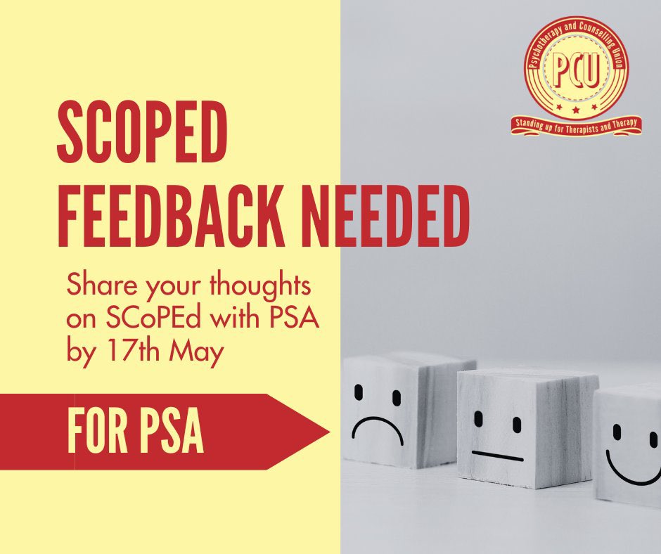 📢 5 days left!!!!

Deadline is 17th May. Email: scoped-sye@professionalstandards.org.uk

I’ve collaborated with @pcu_union to help create a template for anyone who wishes to email but finds it daunting/stressful. Use if relevant! #TherapistsConnect 

onedrive.live.com/edit?id=E1FC90…