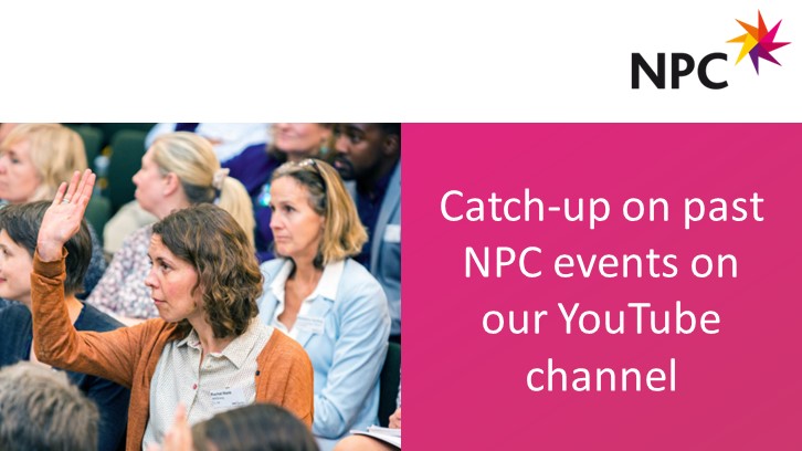 👉 You can catch up on past NPC events for free on our YouTube channel.

Including State of the Sector 2024, Centring Lived Experience, the role of #DEI in #evaluation, Philanthropy's role in #SystemsChange and much more >>

youtube.com/channel/UCRIne…