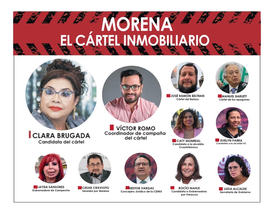 El verdadero cartel inmobiliriario #MorenaNarcoPartido #CandidataDeLasMentiras #XochiltGalvezPresidenta2024