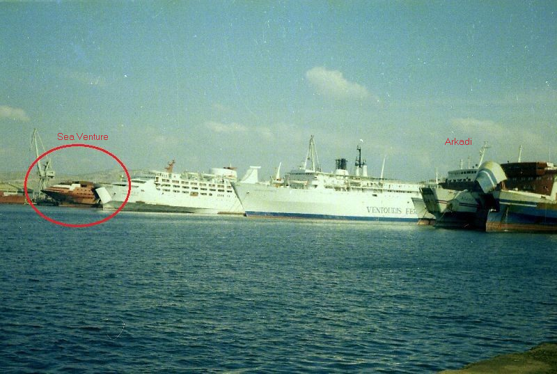 to add to the comedy of errors that was the construction of my friends ship Sea Venture...apparently a guy in the neighboring yard was stealing his steel plating AND also stole from other ships like the ferry Arkadi that was anchored nearby under refit (insert facepalm here)