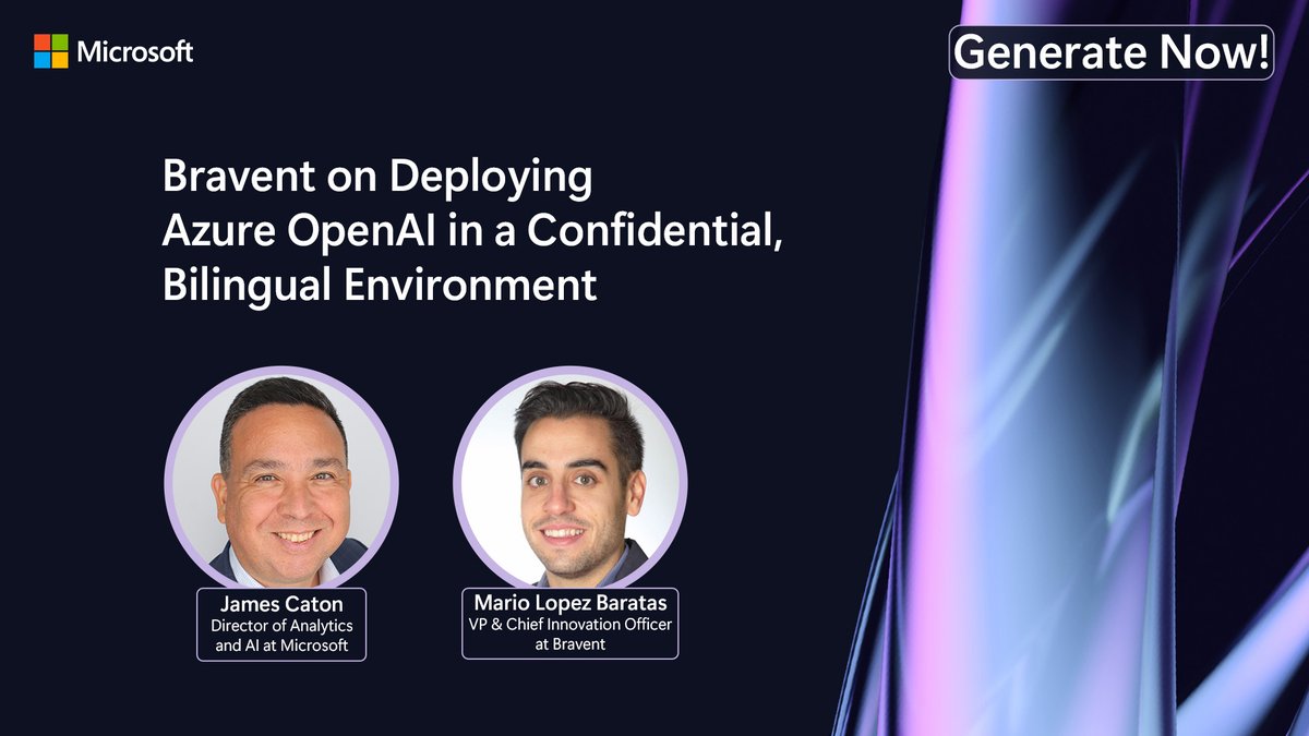 msPartner's tweet image. Azure OpenAI Service is empowering users to get answers tailored to their needs 🧵 

Learn more about how this tech is transforming the manufacturing industry on James Caton’s podcast, “Generate Now!”.

Tune in today: aka.ms/GenerateNow

#MSGenerateNow