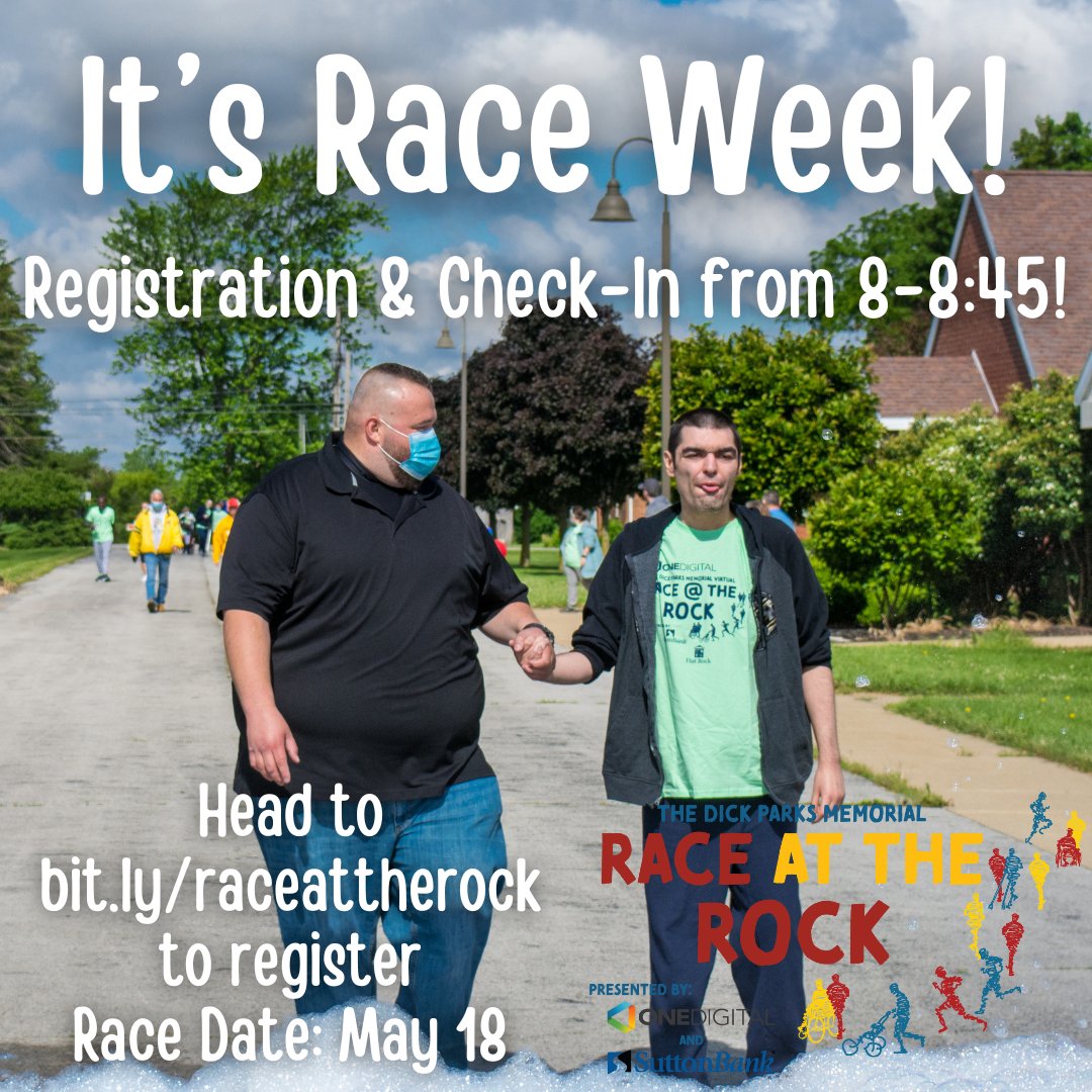 It's race week! We can't wait to see everyone on campus on Saturday! Registration and check-in opens at 8:00 AM and closes at 8:45 AM (that's new this year!)!

Make sure you're registered for the day of fun!  flatrockhomes.org/events/race-at…

#FlatRockHomes #RaceAtTheRock