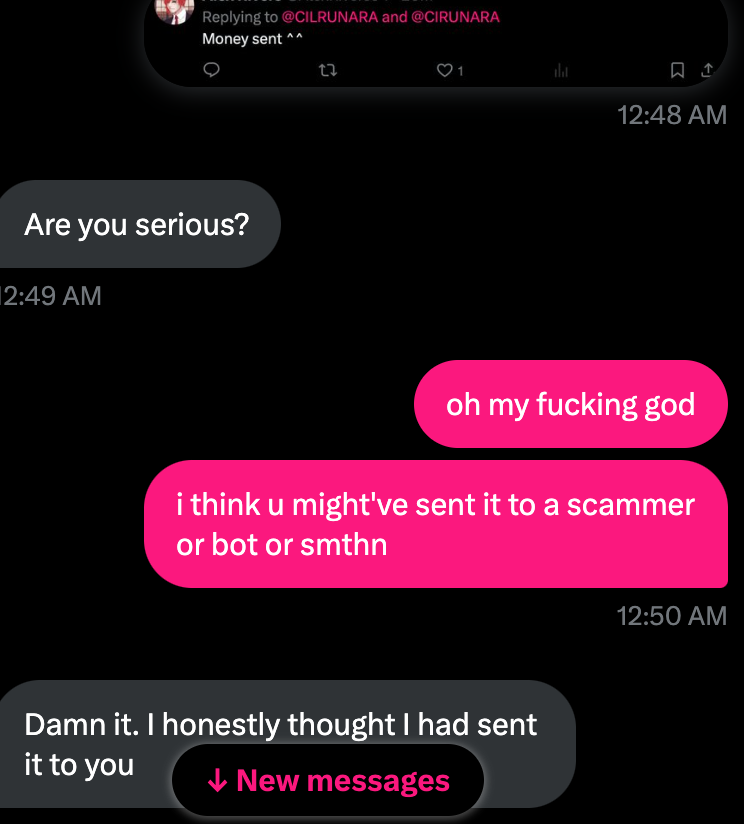 PLEASE SPREAD THIS #artmoots THIS IS IMPORTANT ! NEW SCAM ALERT. There are scammers who make accounts that look/resemble your username and when you make a post about commissions they pretend to be you and take money from your clients! This happened literally a few minutes ago.…