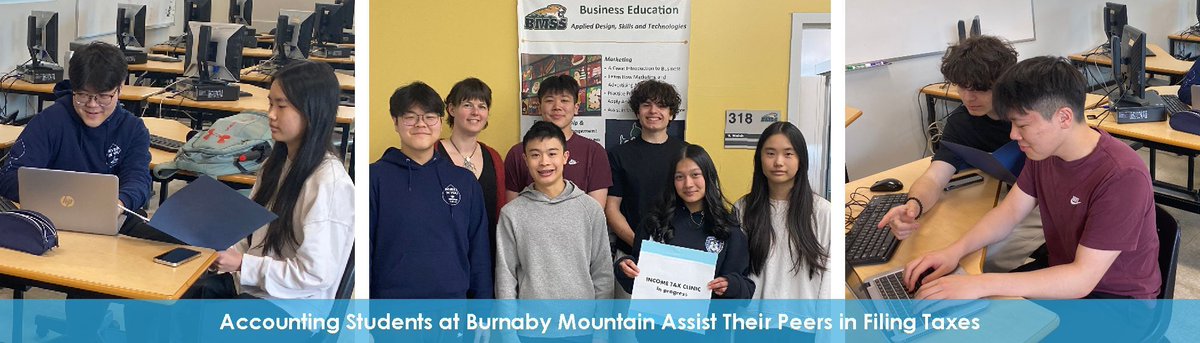 📚💸 Students from @burnabyschools organized a free income tax clinic, empowering their peers with financial literacy 👏 #bced buff.ly/44wG7ql