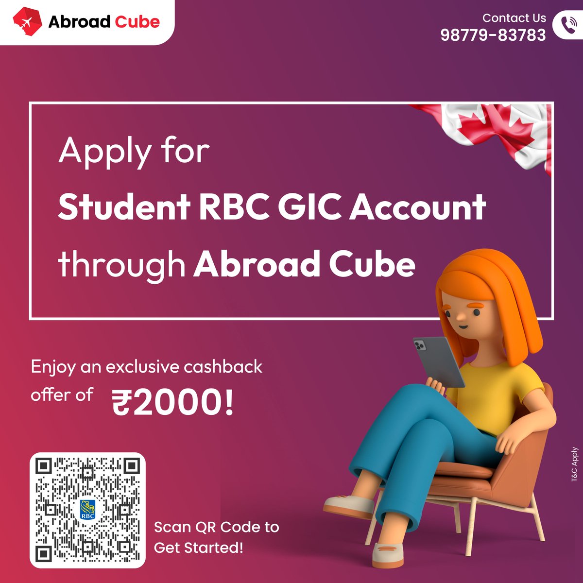 💸 Score big with your student finances! 📚 Apply for the Student RBC GIC Account today and pocket Rs 2000 cashback! 💳💰 Don't miss out on this exclusive offer to boost your savings

Apply Now - buff.ly/4ahheA3 

#RBC #SavingsGoals #abroadcube #StudyAbroad #studyincanada