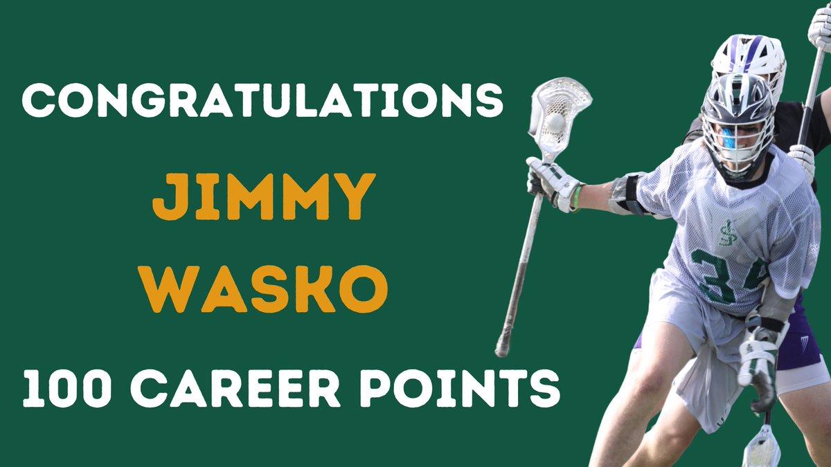 Congratulations to Nick Hengerer '25 and Jimmy Wasko '25 for earning their 100th career points in lacrosse! Great job, men!